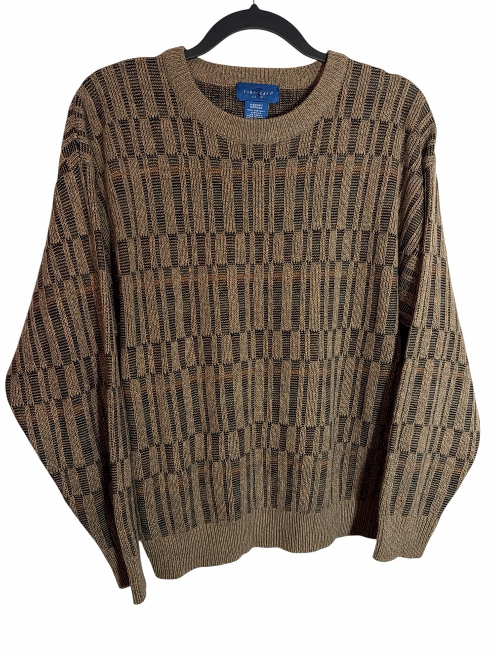 Vintage TownCraft Sweater size Medium acrylic multi color